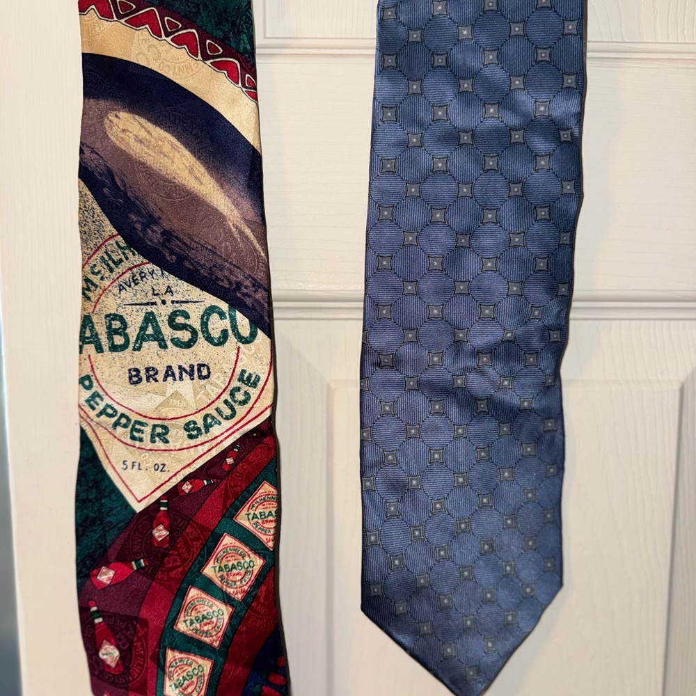 Tabasco Brand Multicolor Tie and Nautica Blue Tie